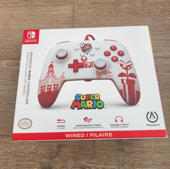Nintendo Switch Super Mario Wired Filaire Controller - Picture 3 of 5